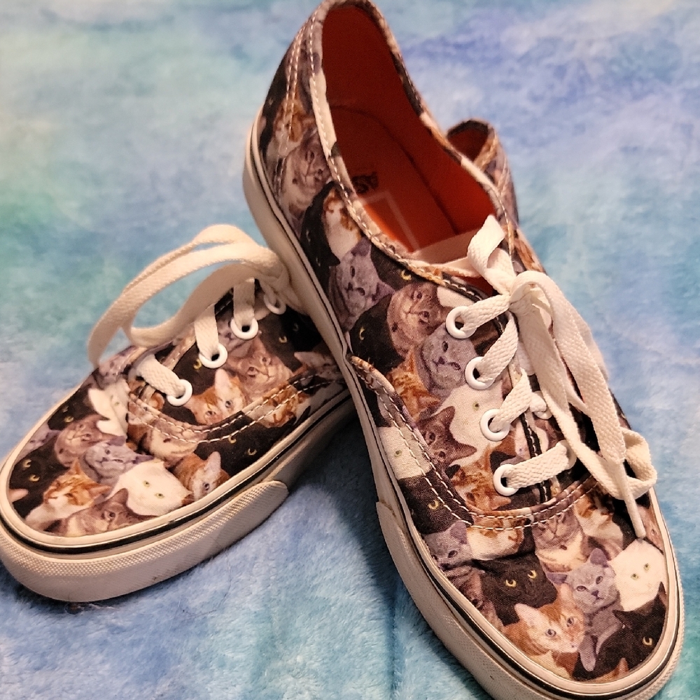 Vans Cat Print Sneakers - Multicolor